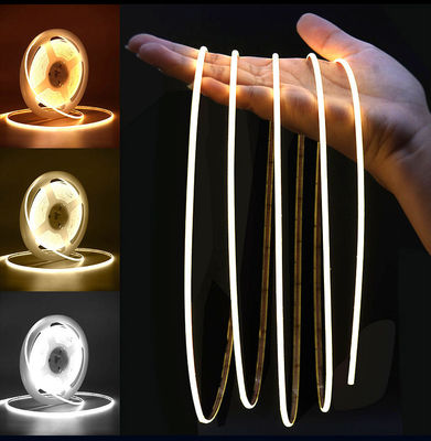 رقيقة جدا صغيرة COB LED قطاع 5 مللي متر Usb التلفزيون الخلفية 12 فولت رقيقة شرائط إضاءة LED
