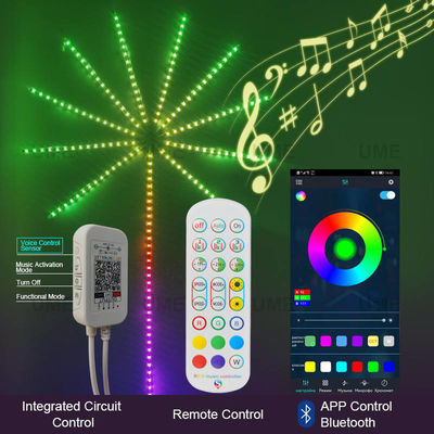 ضوء موسيقى LED للألعاب النارية لمزامنة الموسيقى