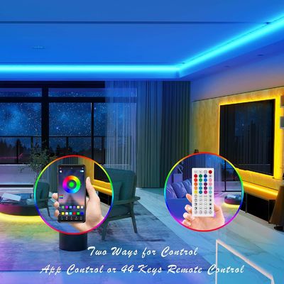 التحكم الذكي في الصوت ، أضواء LED التفاعلية ، مزامنة الموسيقى 5050 ضوء نيون مرن