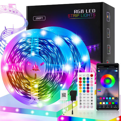 التحكم الذكي في الصوت ، أضواء LED التفاعلية ، مزامنة الموسيقى 5050 ضوء نيون مرن