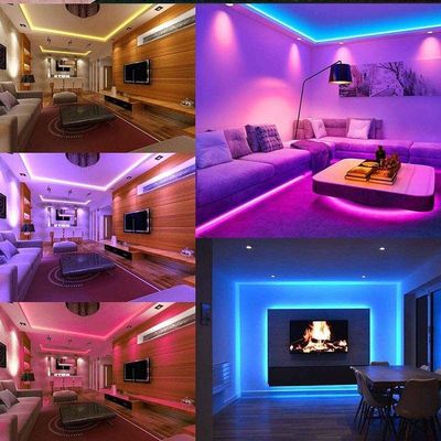 RGB 5V مقاوم للماء ذكي LED ضوء موسيقى LED إضاءة خلفية للتلفاز 5050 USB متغير اللون
