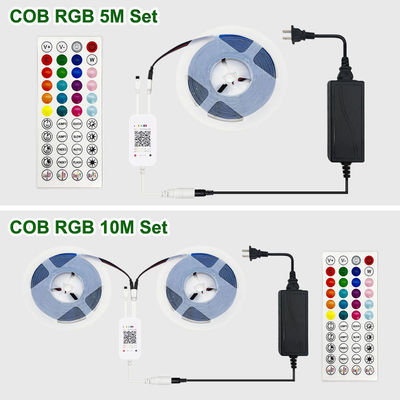 الذكية Rgb الموسيقى رد الفعل بقيادة قطاع بلوتوث APP الموسيقى مزامنة تحكم Cob Rgb Light