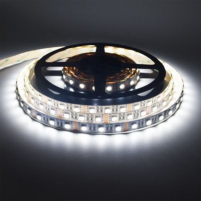 24V SMD 5050 Rgbw Led Strip 4 في 1 ضوء أبيض دافئ 5m أضواء شريط مقاومة للماء للخارجية