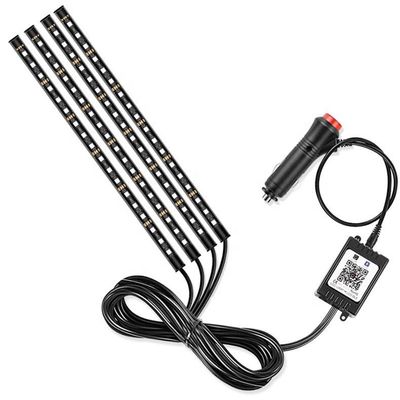 SMD 5050 RGB أضواء السيارة المعدلة مصباح LED للسيارة الداخلية الديكور جو ضوء
