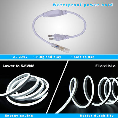 220V RGB LED ضوء النيون سيليكون نيون قطاع مرن Luces المطاط Cuttable قطاع