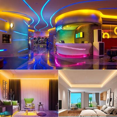 220V RGB LED ضوء النيون سيليكون نيون قطاع مرن Luces المطاط Cuttable قطاع