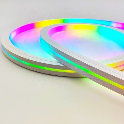 شريط إضاءة نيون 12 فولت فليكس 5 متر من السيليكون القابل للعنونة لون الحلم RGB 16 × 16 مللي متر كلمات DIY