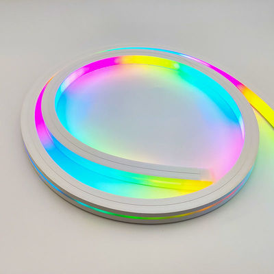 شريط إضاءة نيون 12 فولت فليكس 5 متر من السيليكون القابل للعنونة لون الحلم RGB 16 × 16 مللي متر كلمات DIY
