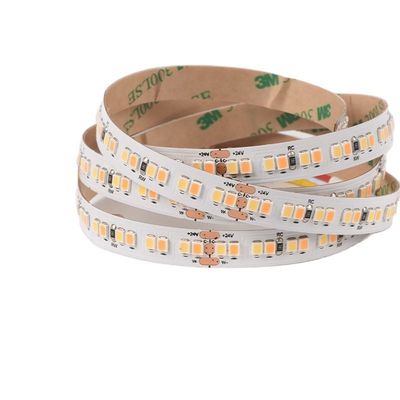 ضوء الشريط المرن LED SMD 2835224LEDs / M القابل للضبط ثنائي اللون الأبيض CCT