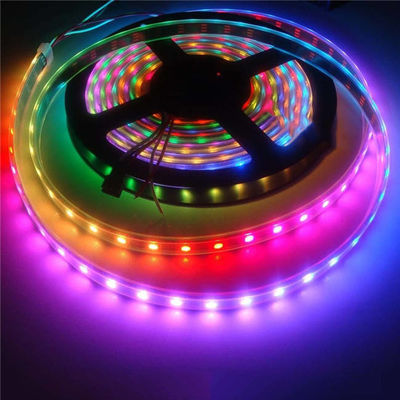 قابل للعنونة بشكل فردي 5050 Rgb بقيادة قطاع الأنوار الخفيفة منتشر الشريط 5m Ws2812B