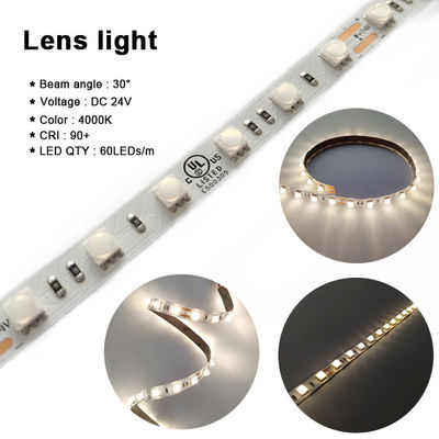 عدسة مرنة SMD 5050 Rgb Led Strip 60LEDs / M DC 24V للضوء المنزلي