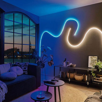 أضواء شريط LED ذكية قابلة للتغيير IP67 مقاومة للماء للنيون المرن في الهواء الطلق