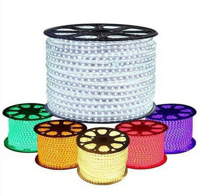 50M 100m / Roll Ip65 مقاوم للماء Rgbw Cob Led قطاع 110 فولت 220 فولت SMD2835 5050