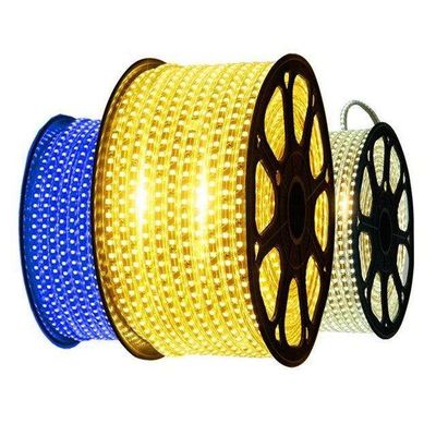 50M 100m / Roll Ip65 مقاوم للماء Rgbw Cob Led قطاع 110 فولت 220 فولت SMD2835 5050