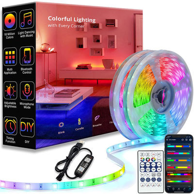 APP Wifi 5V الذكية LED قطاع أضواء 5050 SMD RGB لقضاء عطلة حزب التحكم عن بعد
