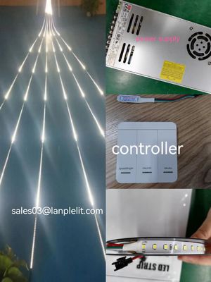 شريط مرن LED ، أضواء وامضة 24 فولت ، SMD2835 ، شرائط مطاردة بيضاء ، إضاءة LED لسباق الخيل