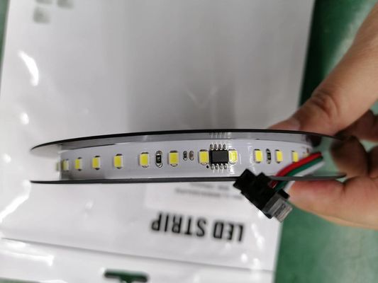 شريط مرن LED ، أضواء وامضة 24 فولت ، SMD2835 ، شرائط مطاردة بيضاء ، إضاءة LED لسباق الخيل