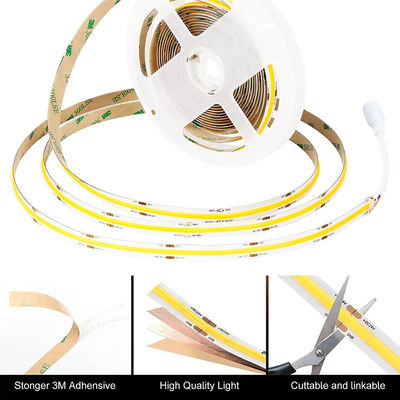 2023 COB LED Strip 480leds 2700K 3000K 4000K 6000K شريط مرن بدون نقاط