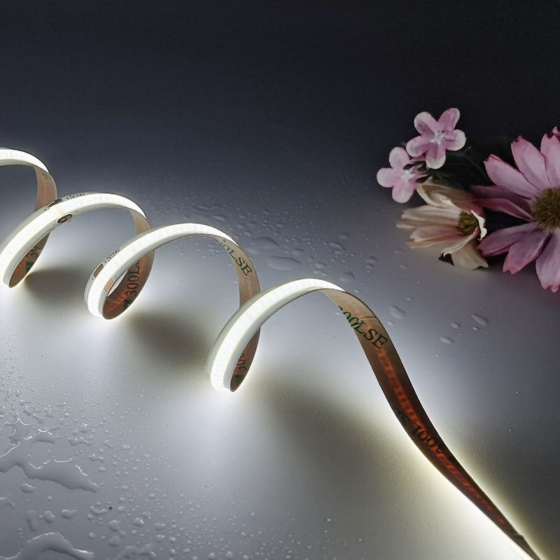 480LEDs 12W Cob Strip Light مرن 2700K 3000K 4000K لون واحد 12V 24V