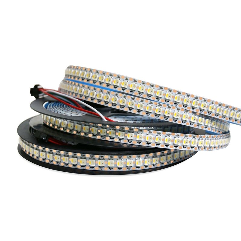 شريط مرن LED بشكل فردي قابل للعنونة شريط إضاءة ليد ملون 5 فولت 12 فولت RGB SK6812