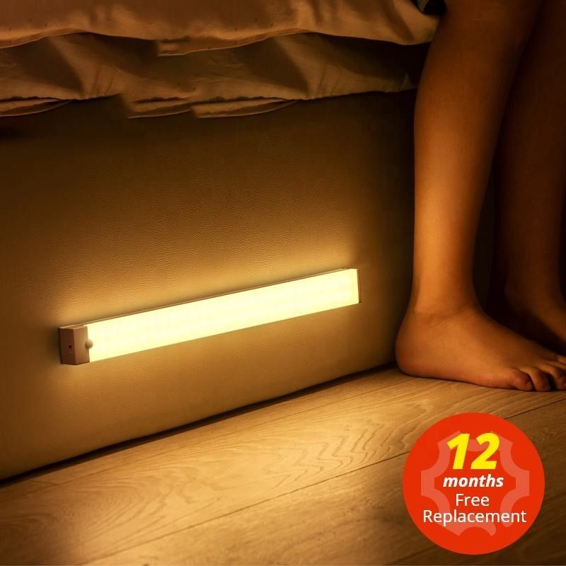 عصا على أضواء LED اللاسلكية الداخلية مجلس الوزراء خزانة الملابس استشعار الحركة ضوء خزانة