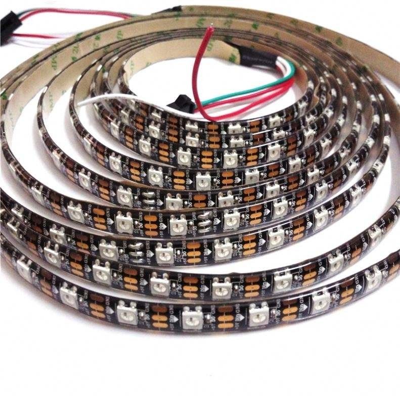 شريط إضاءة مزاج LED ذكي Dmx 5050 مضاد للماء رقمي 12 فولت قابل للتخصيص RGB بكسل WS2812