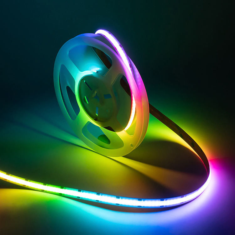 DC12V 24V 10mm الذكية أضواء LED قطاع حلم كامل اللون RGBW RGB COB بقيادة قطاع