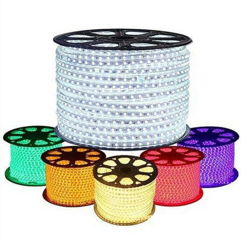 50M 100m / Roll Ip65 مقاوم للماء Rgbw Cob Led قطاع 110 فولت 220 فولت SMD2835 5050